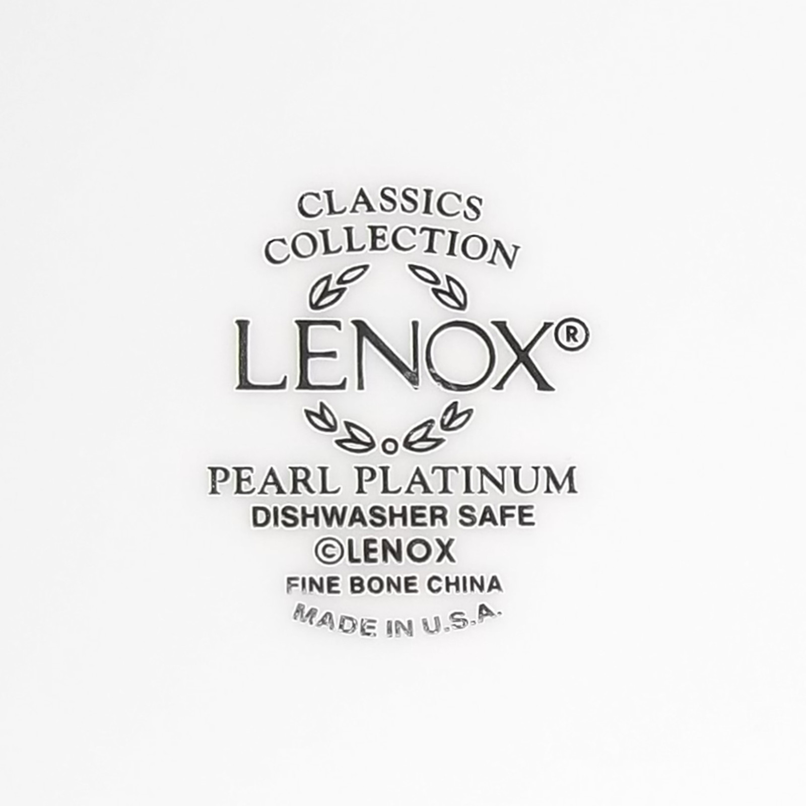 1~Beautiful Lenox Pearl Platinum 6 3/8