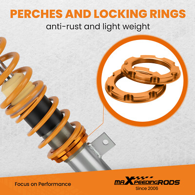 Maxpeedingrods Adjustable Coilovers Lowering Coils For FIAT 500 2008-2019