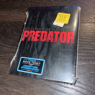 Predator DVD Collectors Edition Widescreen 2 Disc New Sealed (2004) AVP ticket