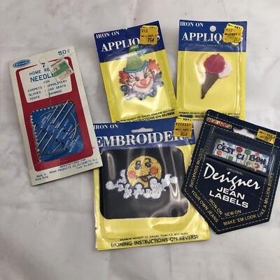 Vintage Patches And A Set Of Needles