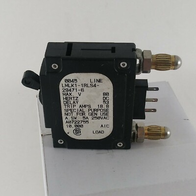 AIRPAX LMLK1-1RLS4-29471-6 CIRCUIT BREAKER 15A Bullet N.O.S