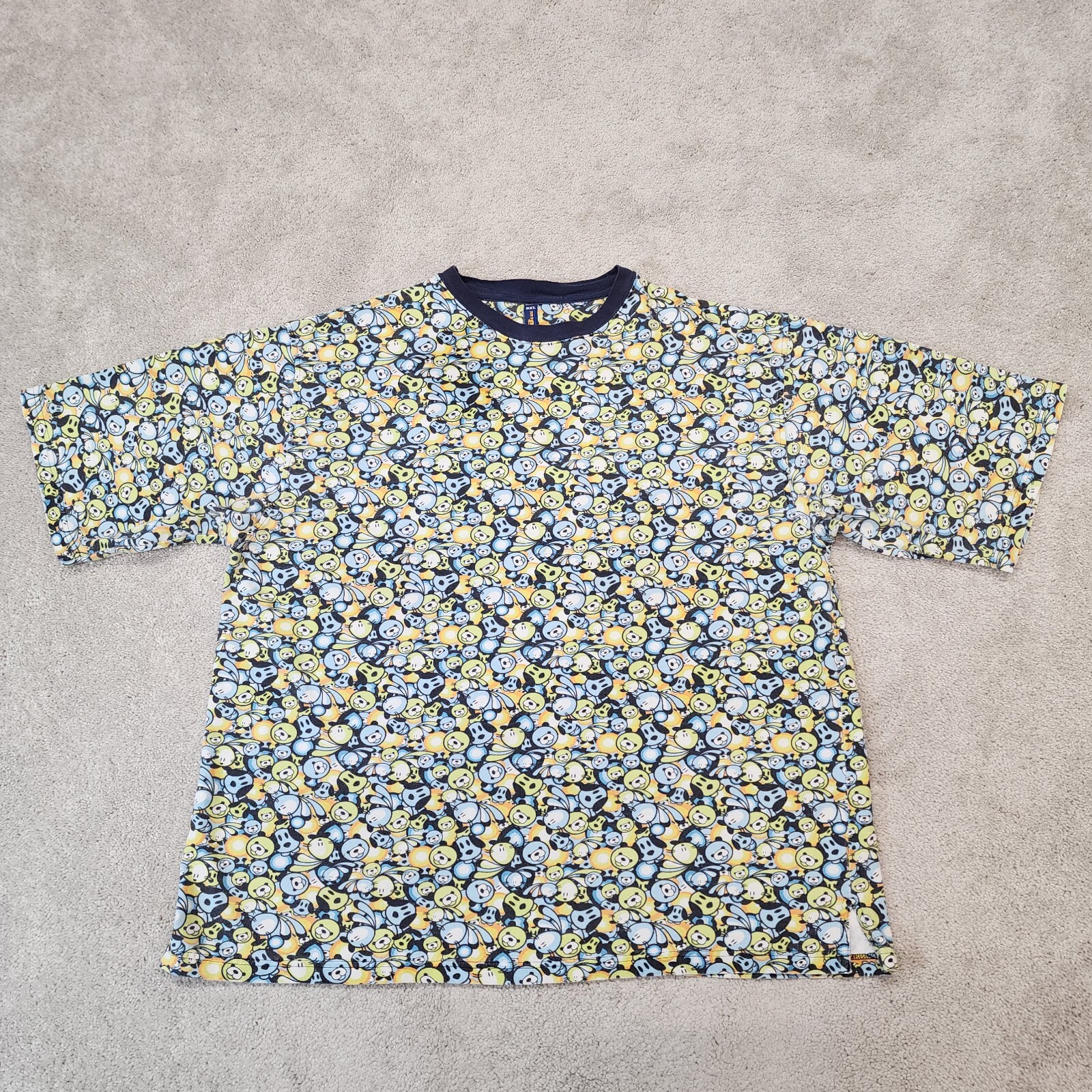 Raw Blue Teddy Bear Shirt 90s Cyber Streetwear XXXL | eBay