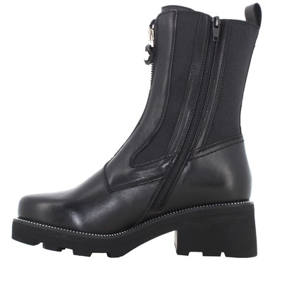 Pre-owned Cult A24us Women's Combat Boots With Platform Clw392900 Grace 3929 Mid W Leather In Black