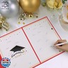 IRENE Graduation Guest Book 2025, Red Gold Graduation Decorations Class of 2025 Decorations Party Guest Book Alternative, Graduates Signature Board for Men Women Congrats Party Signing