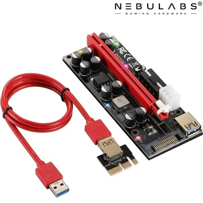 Mining Risers PCI-E Miner Mine Powered USB3.0 GPU Riser Card Board & Cable Kit