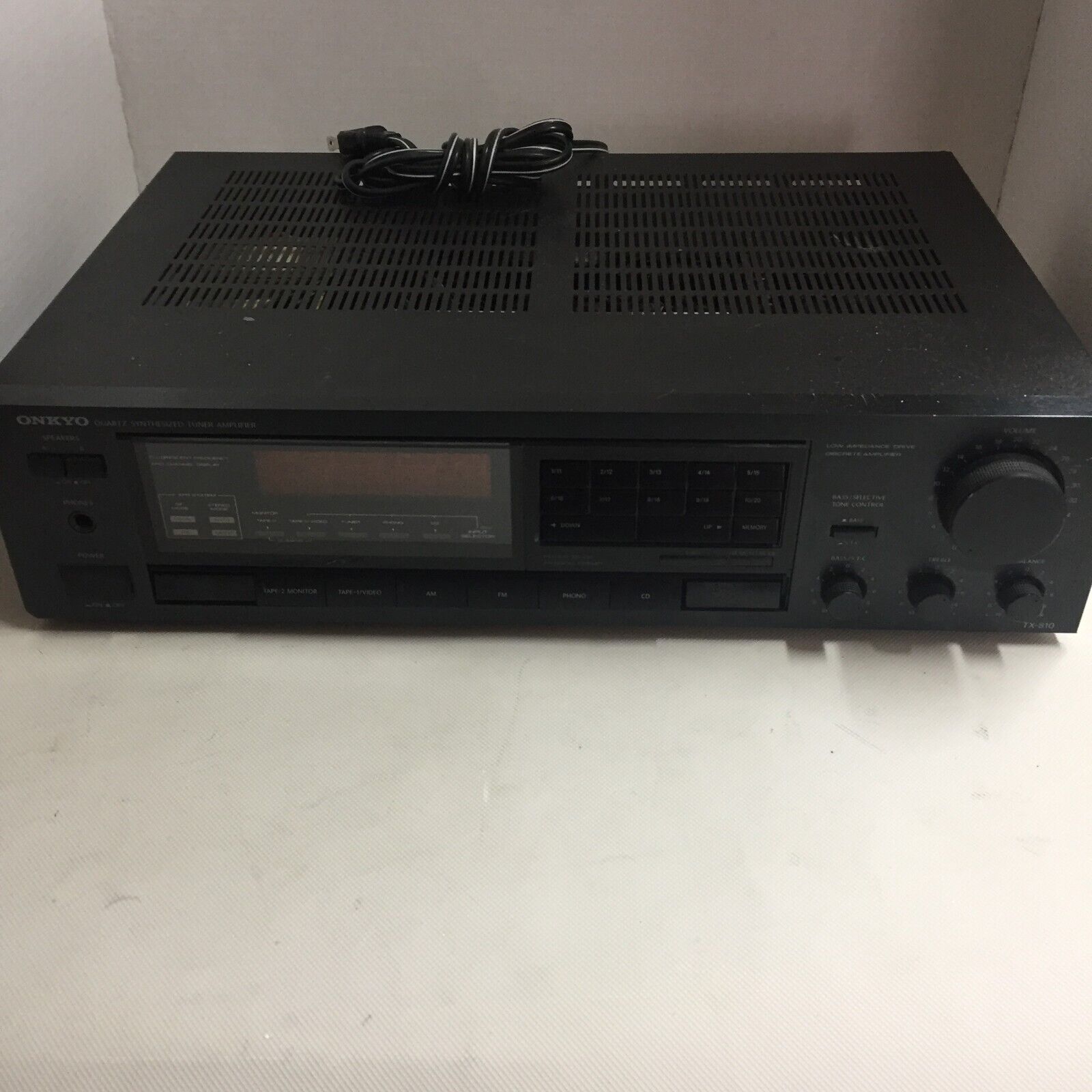 Onkyo TX-810 *Tested* 120-Volt 60Hz Stereo Quartz Synthesized Tuner Amplifier Onkyo TX-810 *Tested* 120-Volt 60Hz Stereo Quartz Synthesized Tuner Amplifier
