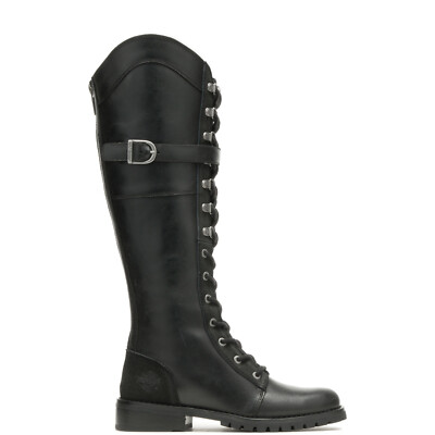 Женские черные кожаные мотоциклетные ботинки Harley-Davidson Bradner Lace D87261