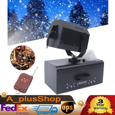 Snowflake Effect Machine 2000W Stage Snow Flake Maker 90?? Rotatable w/Remote