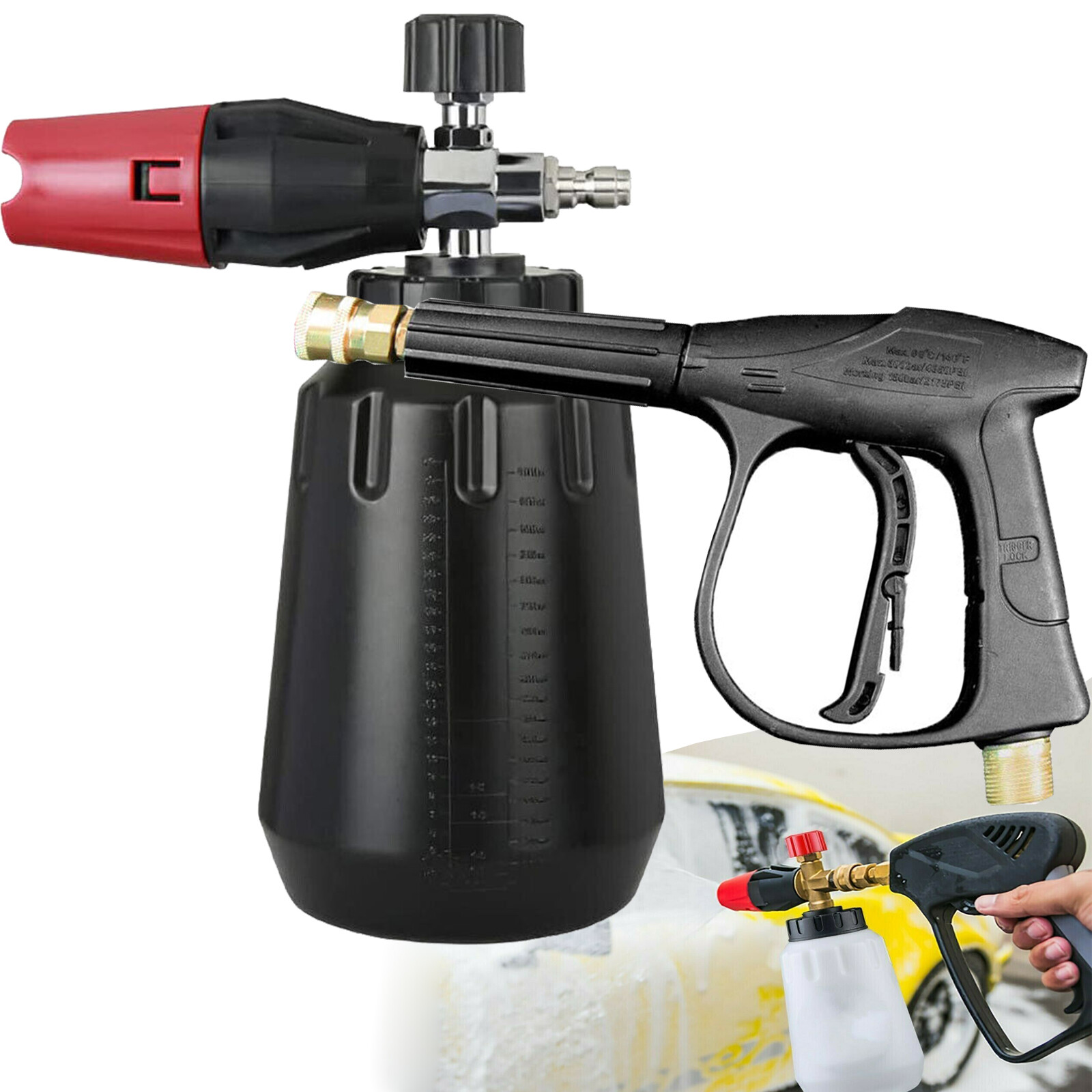 3000PSI High Pressure Power Washer Gun 1/4