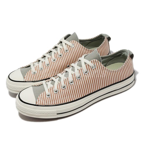 

Converse Chuck 70 Low Pecan Stripes Коричневый Бежевый Мужская повседневная обувь унисекс A00474C, Chuck 70 Low