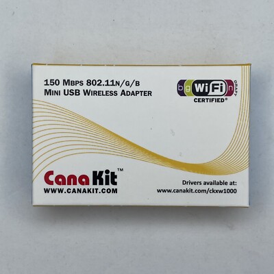 CanaKit Raspberry Pi WiFi Wireless Adapter/Dongle 802.11n/g/b 150 Mbps