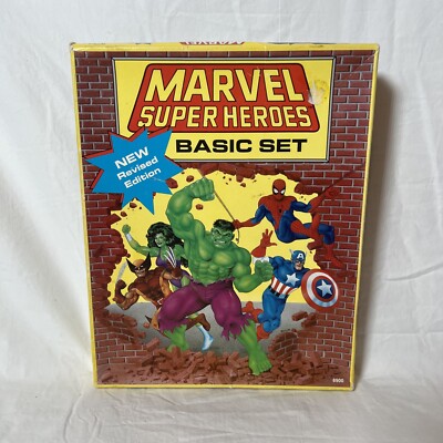 Vintage Marvel Super Heroes RPG Basic Set Revised Edition 6900 Read