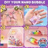 Golray Nano Tape Bubble Kit for Kids, 130+ DIY Squishy Maker Kit with Nanotape/Pigment/Clay/Glitter/Bead/Sticker/Tool/Insturuction, Boys Girls Birthday Gifts Toys for 6 7 8 9 10 11 12 Years Old
