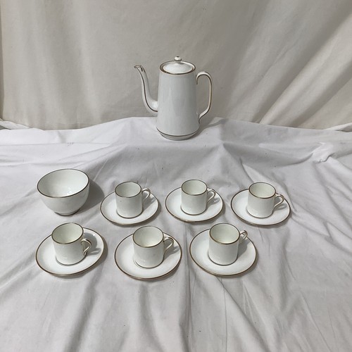 Hammersley & Co Coffee Tea Set Pot, Cups & Saucers Bone China Vintageの