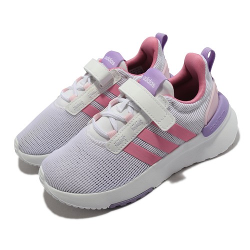 Adidas Racer TR21 C Фиолетовый Розовый Белый Дети Дошкольные кроссовки с ремешком GX3494