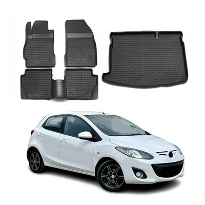 Custom Floor Mats & Cargo Liners for Nissan Juke 2011-2014 Black 5 Pcs