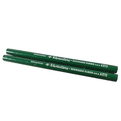 Eberhard Faber Pencil ELEMENTARY 6370 (Lot of 2) Fat OverSized Thick Lead Unused