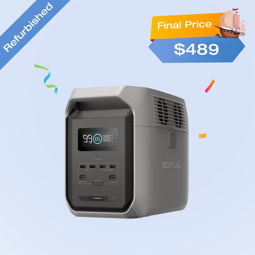 【新品未使用】エコフロー　デルタ3 1500 1536Wh EcoFlow DELTA 3 1500 1536Wh Portable Power Station LFP