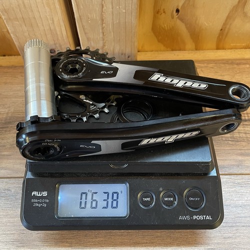 Hope Evo 175 Crankset 30mm Spindle 28 Tooth Boost Chainring Direct Mount Black