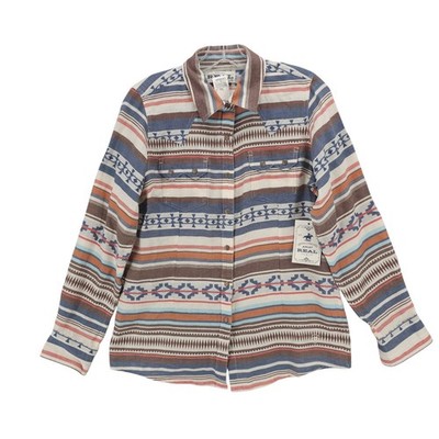 NWT ARIAT REAL Tribal Snap Shirt Western Multi 100% Cotton Women's SMALL