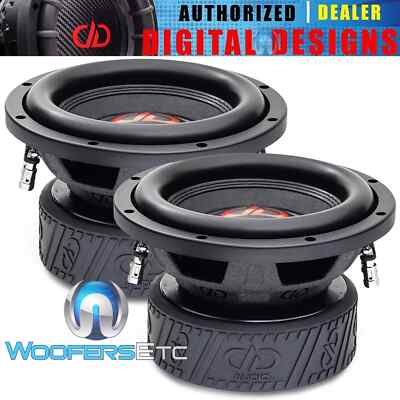 (2) DD AUDIO 508E-D4 8'' CAR WOOFERS 1500W DUAL 4-OHM SUBWOOFERS BASS SPEAKERS