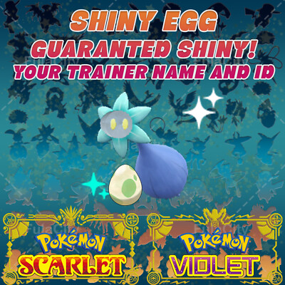 GLIMMET POKEMON SCARLET VIOLET   SHINY EGG 6 IV   CUSTOM AVAILABLE  