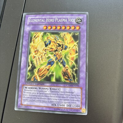 Elemental Hero Plasma Vice Secret CT04-EN006 Very Lightly Play Near Mint Limited