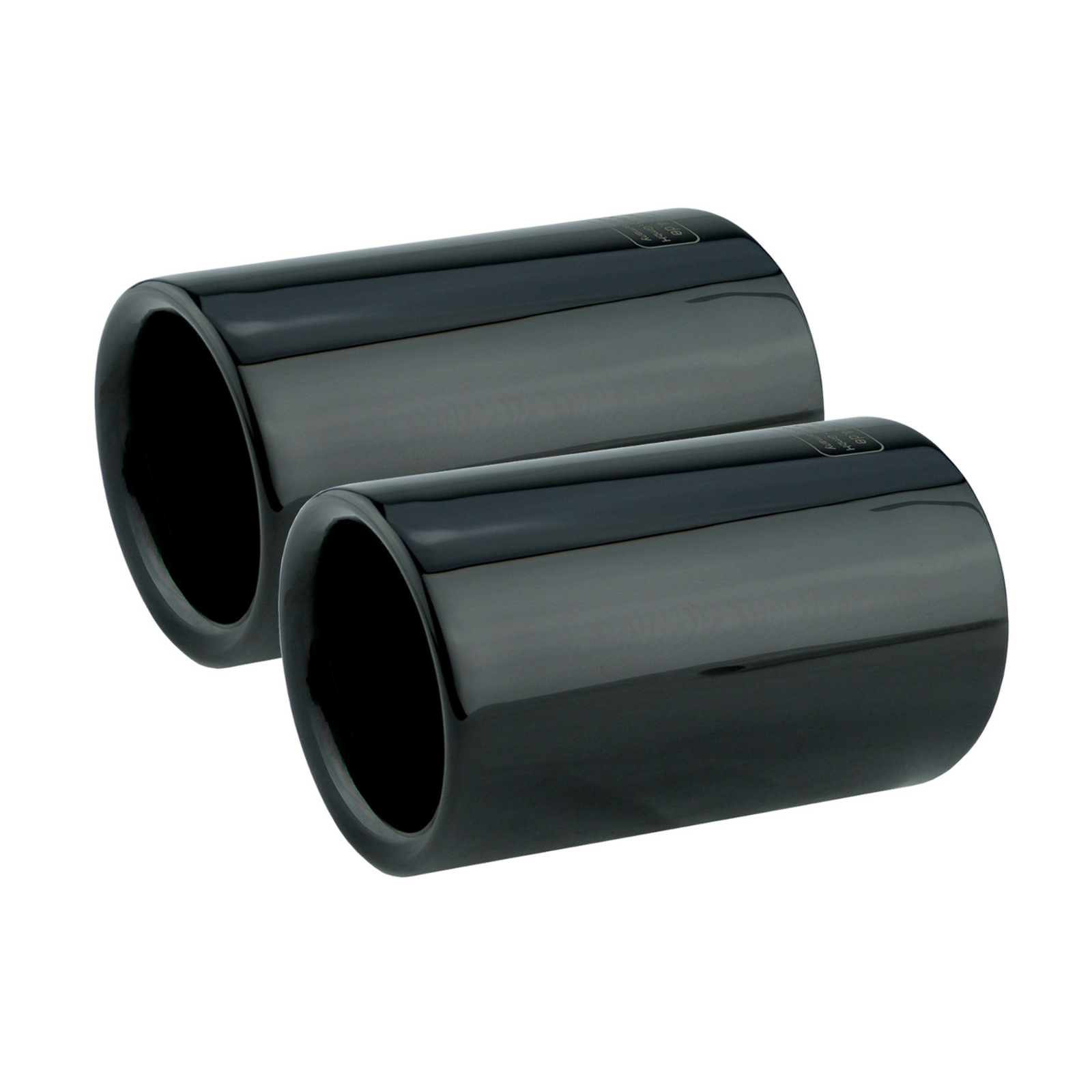 2 Endrohrblenden Schwarz Chrom Auspuffblenden 65mm für BMW 1er 2er 3er 4er