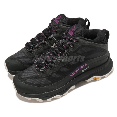 

Merrell Moab Speed Mid GTX Gore Tex черный фиолетовый женский для походов на открытом воздухе J135414, Moab Speed Mid Gtx