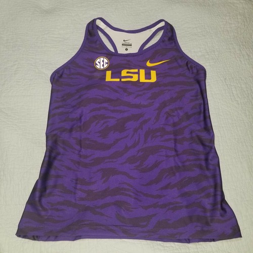 NIKE LSU シングレット　S Nike Team Issued LSU Tigers Track Field Running Singlet