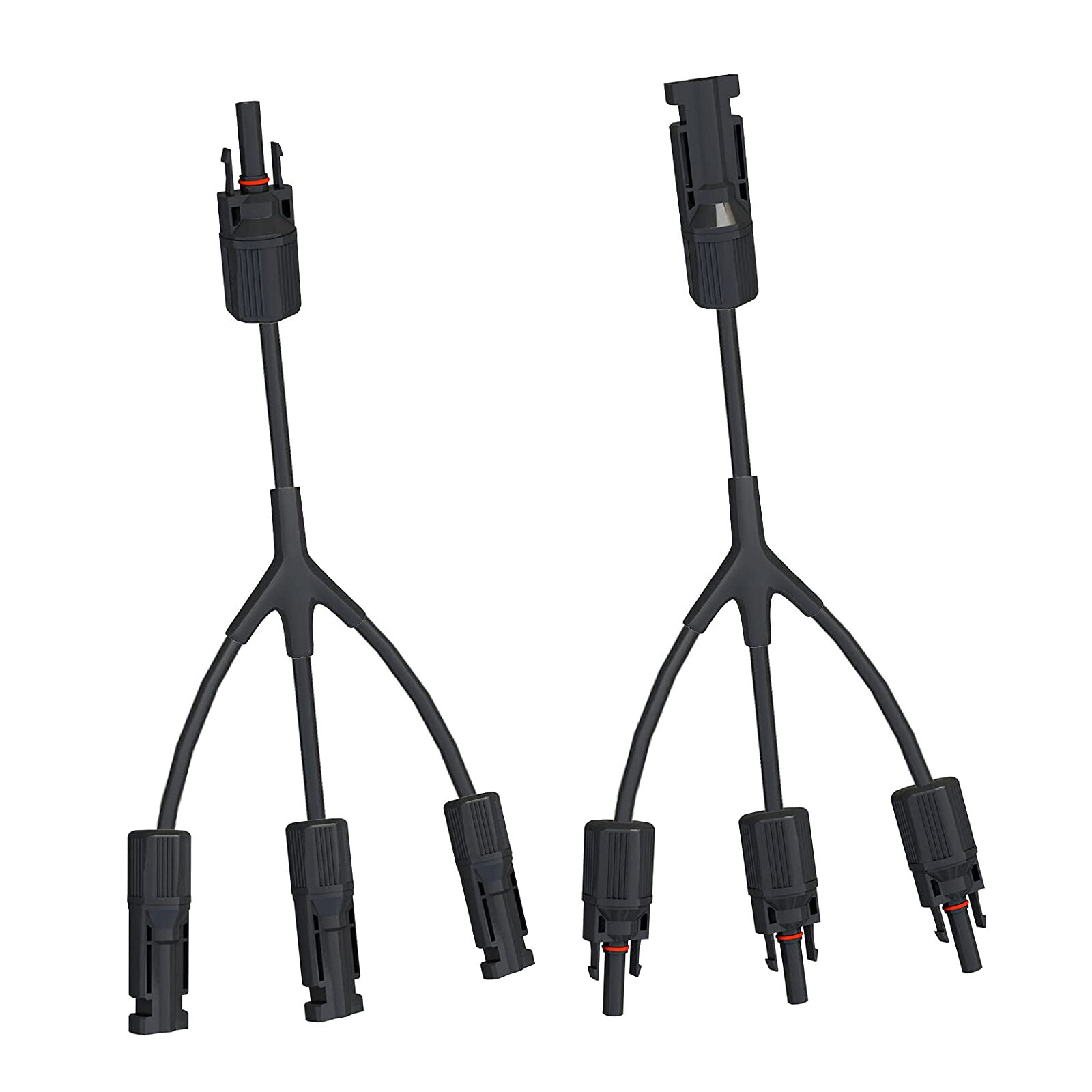 1 Pair 12AWG 1 to 3 Y Branch Solar Wiring Connector Solar Cable for Solar Panel