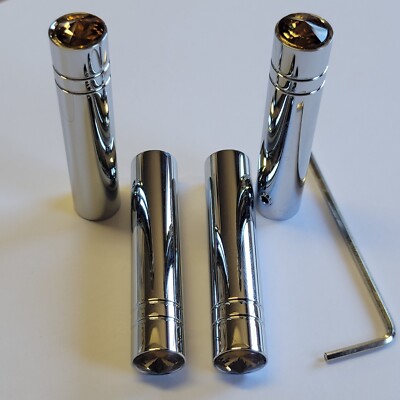 LOWRIDER HYDRAULICS/AIR RIDE SUSPENSION SWITCH EXTENSION CHROME 4 PC ROOT BEER 