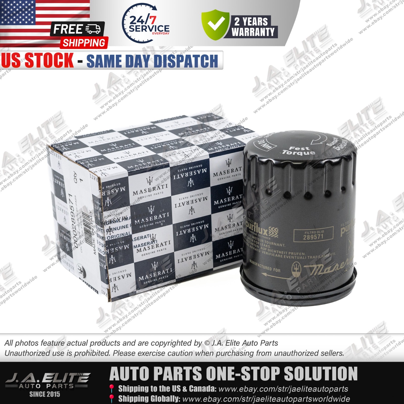 samsin品 Genuine Oil Filter for Maserati Quattroporte Granturismo GC
