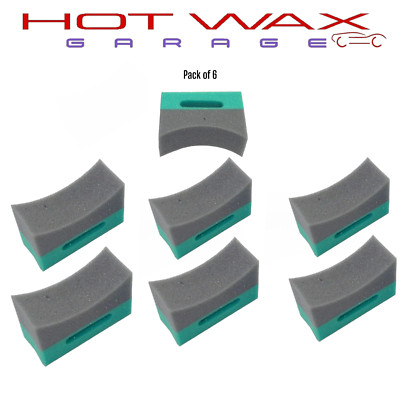 TIRE DRESSING  FOAM APPLICATOR - CRESCENT  FOR CAR TIRES   6 Applicators