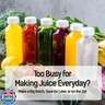 Norcalway 6pcs 12oz Plastic Juice Bottles with Caps, Reusable Juicing Bottles, Clear Drink Containers with Lids for Juicing, Smoothie and Other Beverages