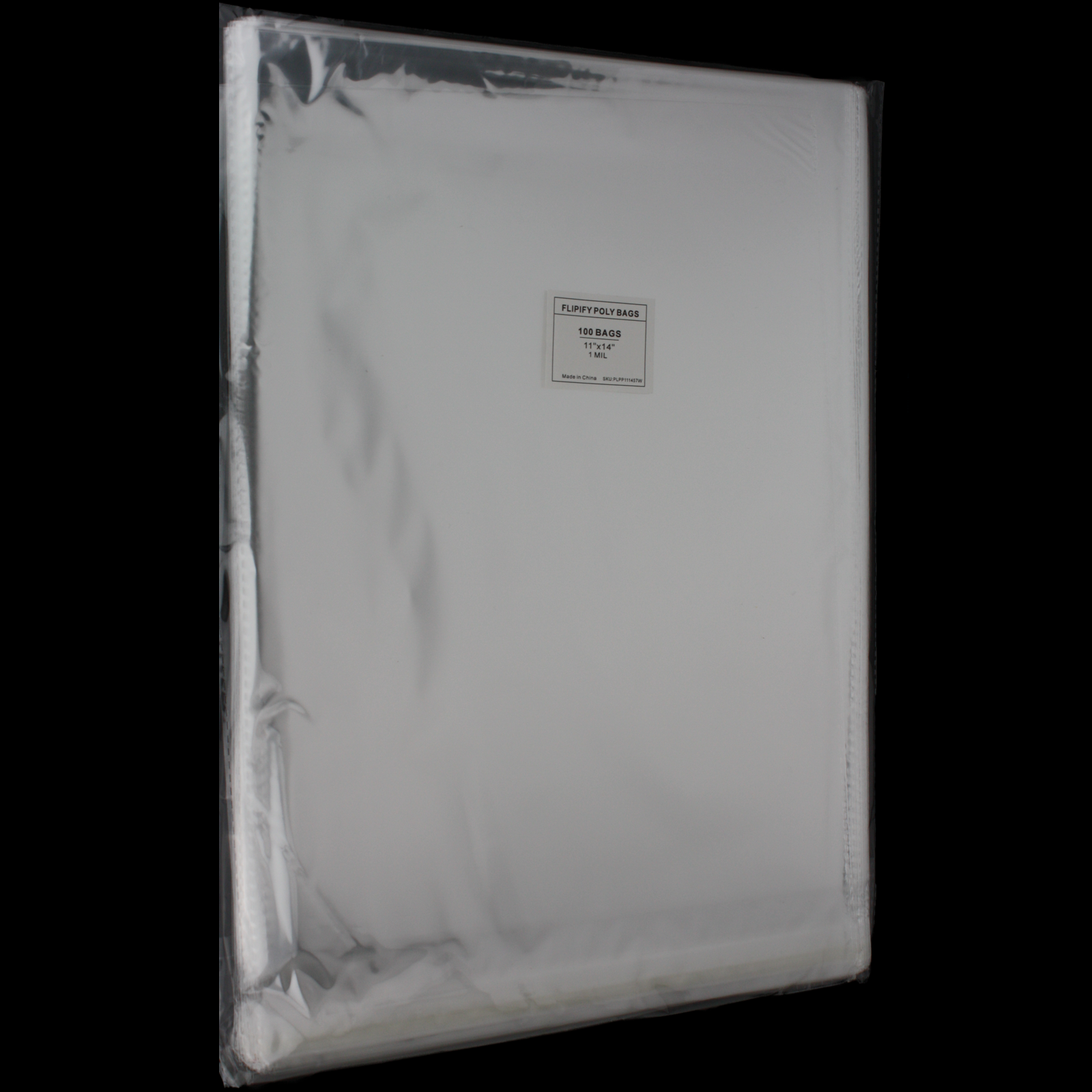 11x14 Poly Clear Plastic Bags Self Adhesive Seal T-Shirt Apparel Resealable
