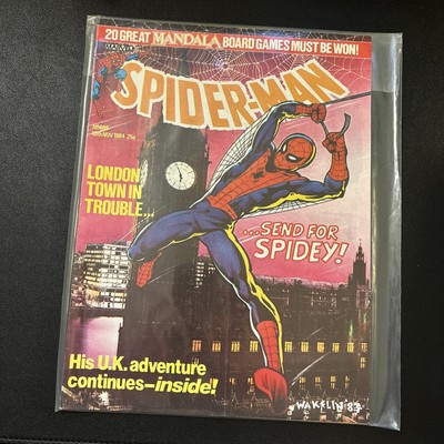 Spider-Man #609 UK weekly 1984 Marvel Comics exclusive UK story London England