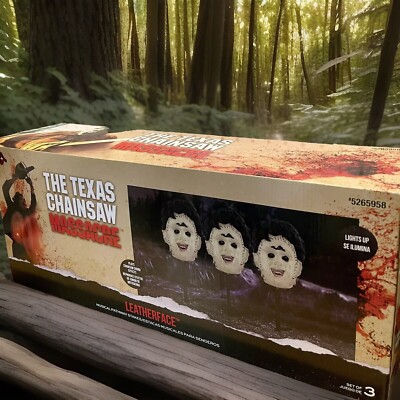 Gemmy Texas Chainsaw   Massacre Leatherface Musical Pathway Stakes Sounds Light