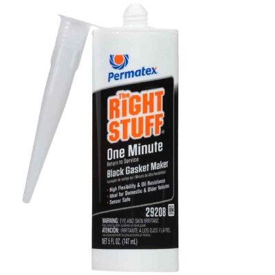 Permatex 29208 The Right Stuff One Minute Black Gasket Maker 5oz Cartridge