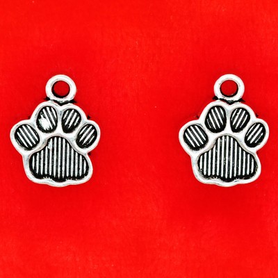 Tibetan Silver Dog Theme Charm Pendant Bead Finding Jewellery Making