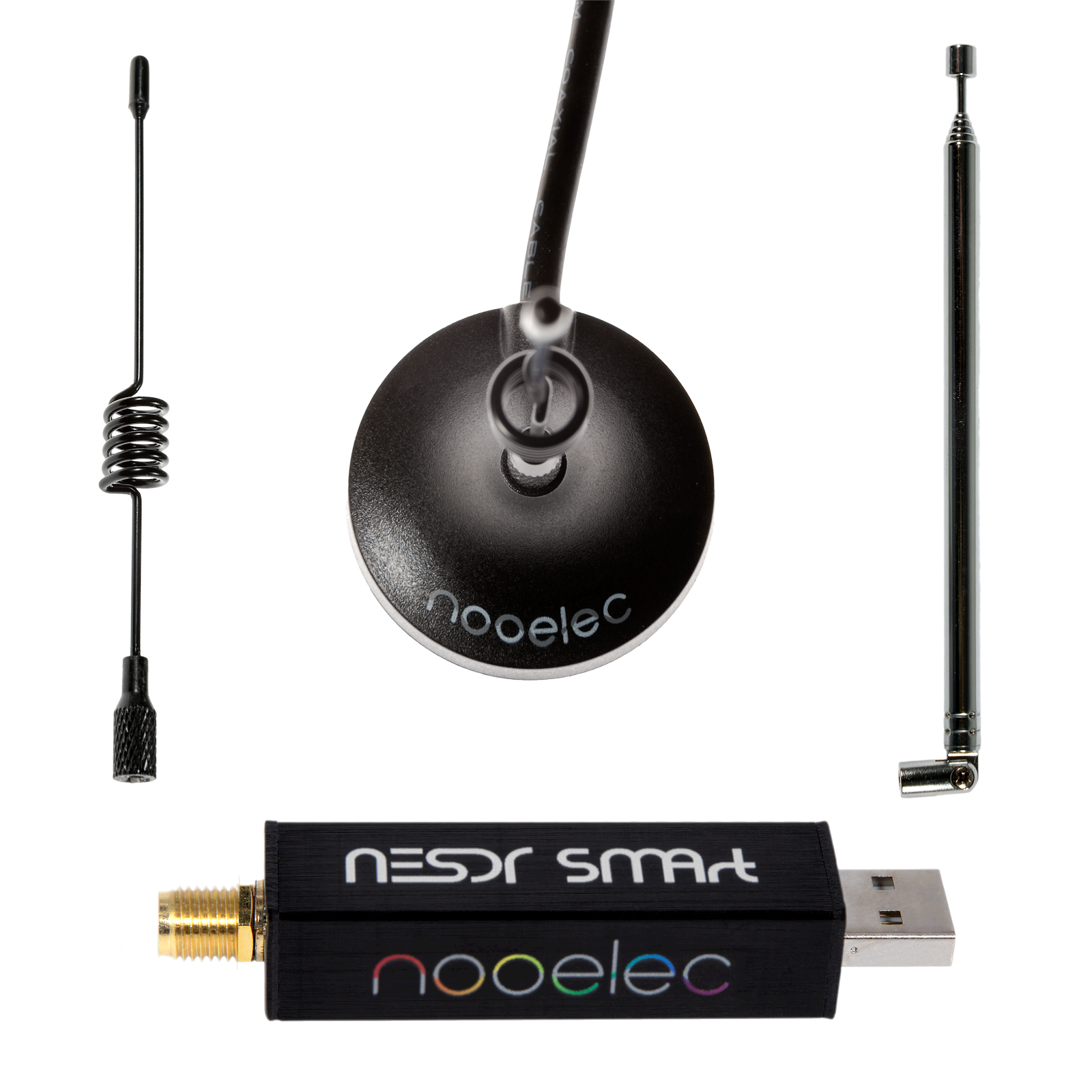 Nooelec RTL-SDR v5 Bundle - NESDR SMArt HF/VHF/UHF (100kHz-1.75GHz) USB Radio