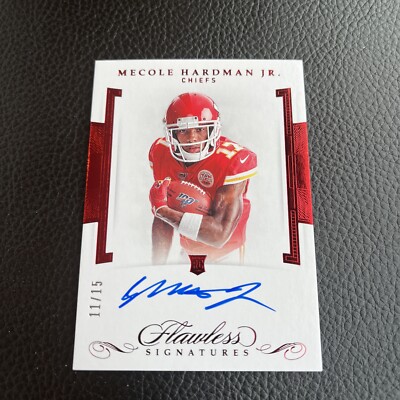 2019 MECOLE HARDMAN Flawless Football #FR-MH Flawless Signatures RC Auto /15