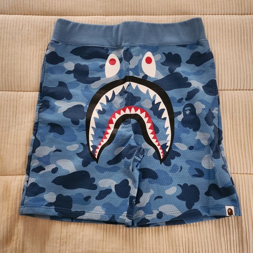 ウェア Bape 23th shorts grey L Buy BAPE Honeycomb Camo Shark Sweat Shorts 'Grey' - 1J30 153