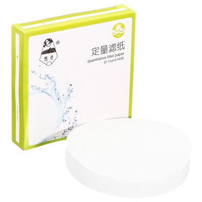 100Pcs 11cm Quantitative Filter Paper Circles, Slow Speed Round Lab Paper