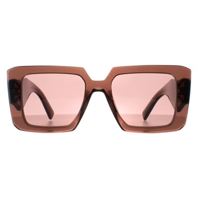 Pre-owned Prada Sunglasses Pr23ys 17o60b Brown Transparent Light Brown