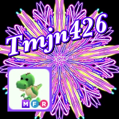MEGA NEON -MFR- T-Rex   Adopt From Me Fly/Ride READ DESCRIPTION