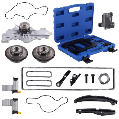 Timing Chain Too Kit w/ Water Pump VVT For Ford Flex 3.5L Lincoln MKX Mazda CX-9