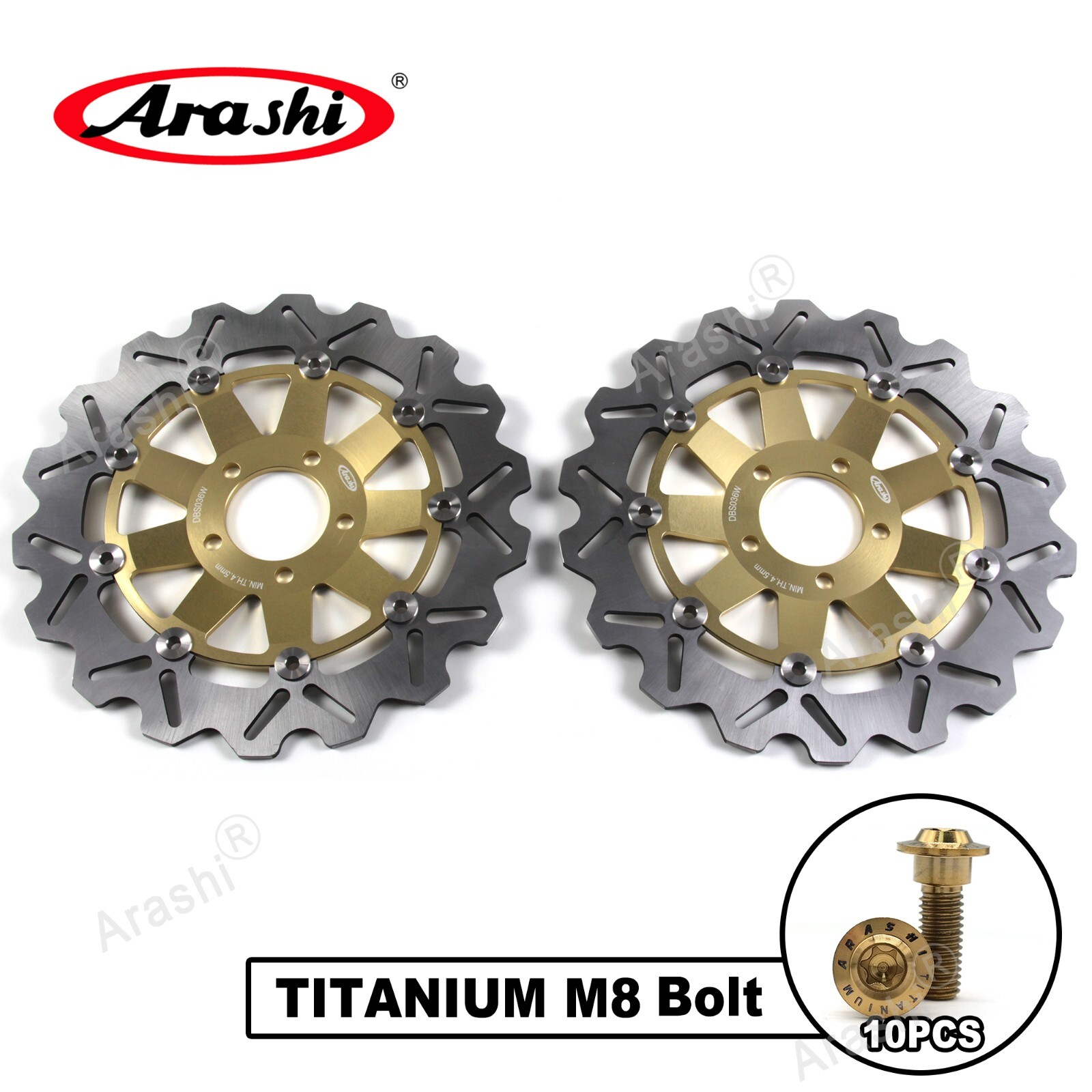 cmrdsaページ Front Brake Disc Rotor + M8 Bolts For Kawasaki Ninja ZX-6 ZX