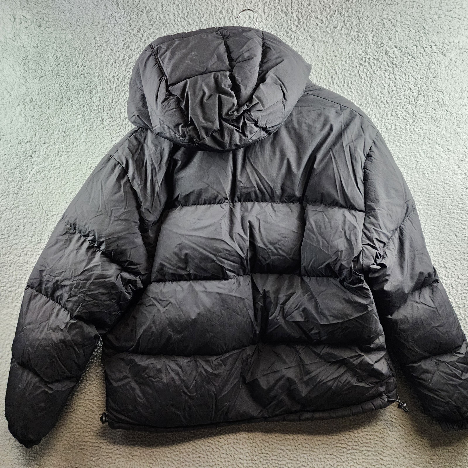 HUGO Bironto Hooded Water Repellent Down Puffer Jacket Men's XL Black Full Zip - Picture 13 of 15