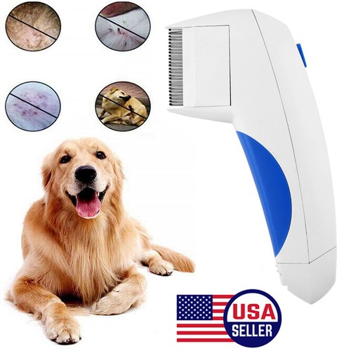 Electric Flea Zapper Lice Remover Pet Hair Comb Brush Pet Ca